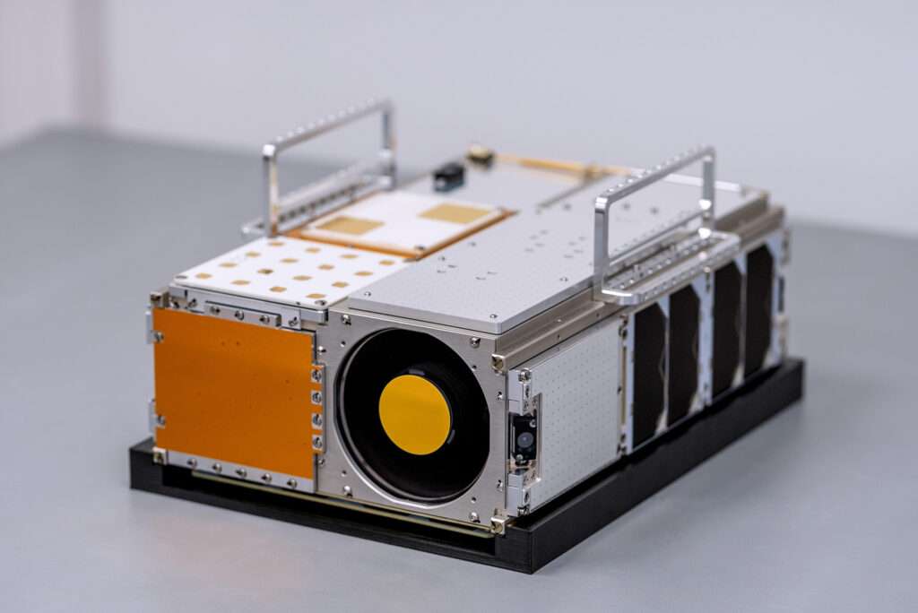 A hyperspectral Earth observation satelllite built by Kongsberg NanoAvionics using a 6U CubeSat bus.
