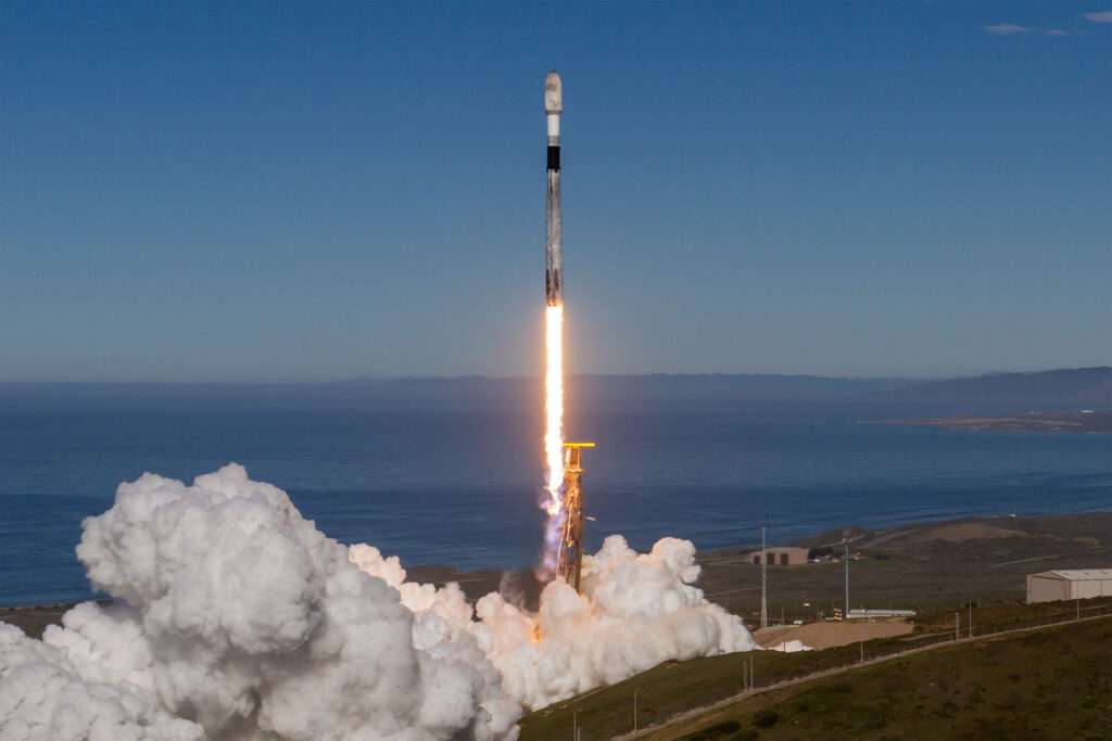 IHI-SAT2, built by Kongsberg NanoAvionics, launching aboard a SpaceX Falcon 9 rocket for the Transporter-15 mission.