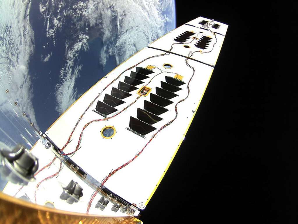 Kepler Communications Optical Data Relay Satellite in Orbit.